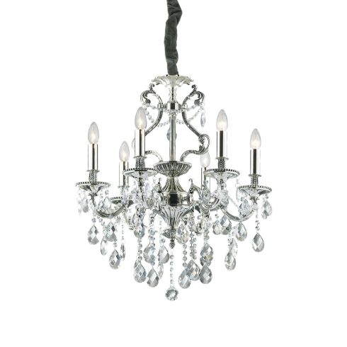 Ideal Lux Csillár GIOCONDA SP6 ARGENTO 044927