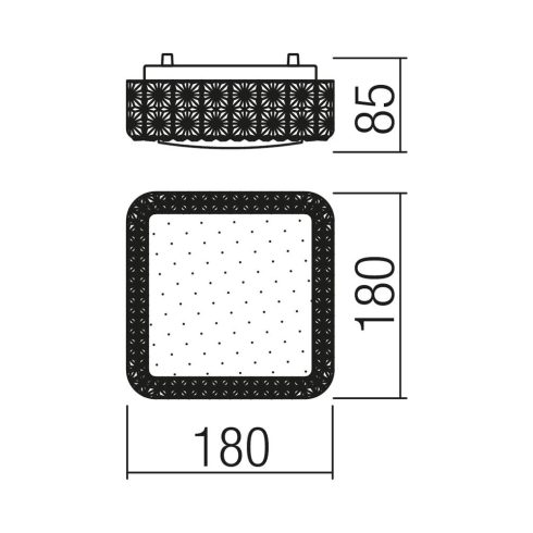 Redo SML Mennyezeti lámpa 05-844 TETRIS