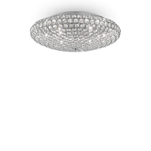 Ideal Lux Mennyezeti lámpa KING PL9 CROMO 073255