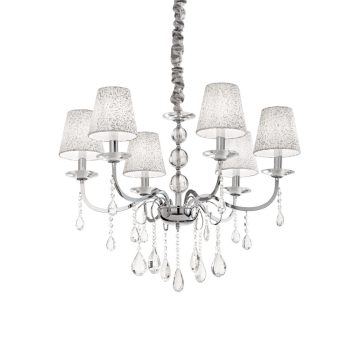 Ideal Lux Csillár PANTHEON SP6 ARGENTO 088051