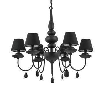 Ideal Lux Csillár BLANCHE SP6 NERO 111872