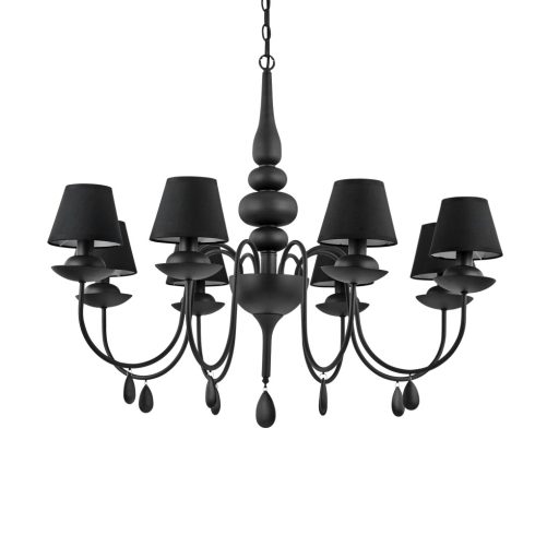 Ideal Lux Csillár BLANCHE SP8 NERO 111896