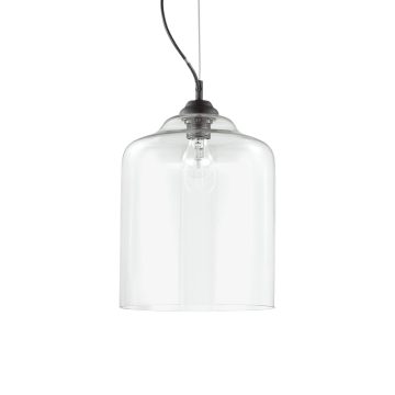   Ideal Lux Függeszték BISTRO' SP1 SQUARE TRASPARENTE 112305