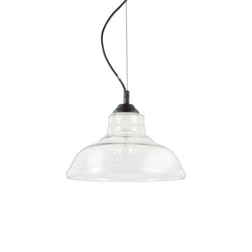   Ideal Lux Függeszték BISTRO' SP1 PLATE TRASPARENTE 112336