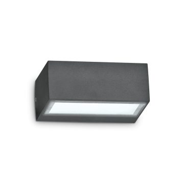 Ideal Lux Kültéri fali lámpa TWIN AP1 ANTRACITE 115368