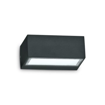 Ideal Lux Kültéri fali lámpa TWIN AP1 NERO 115375
