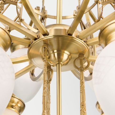 Orion Csillár OR 1440-8+4+1 bronze-376 klar-matt       BUDAPEST 121939