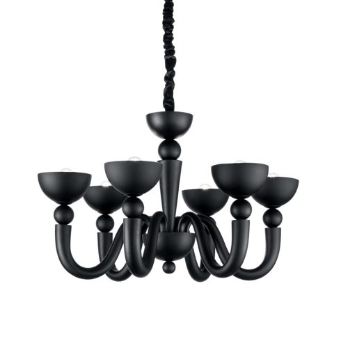 Ideal Lux Csillár BON BON SP6 NERO 140339