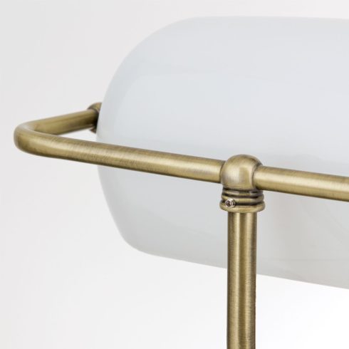 Orion Asztali lámpa OR 4-587-1 Patina-opal BANKERSLAMP 150878