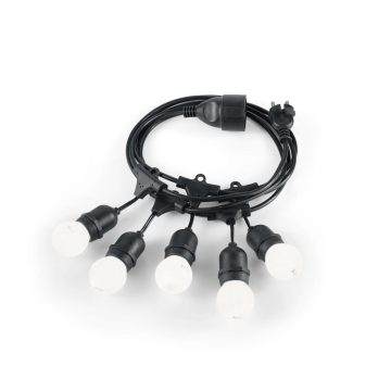 Ideal Lux Kültéri függeszték FIESTA SP5 NERO 159836