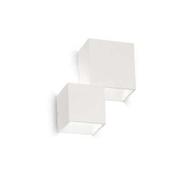   Ideal Lux Kültéri fali lámpa RUBIK AP2 BIANCO 4000K 187358