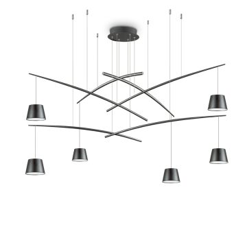 Ideal Lux Csillár FISH SP6 NERO 196992