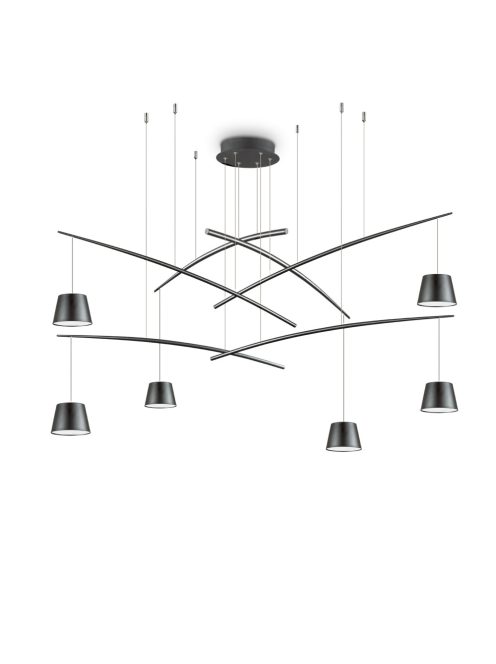 Ideal Lux Csillár FISH SP6 NERO 196992