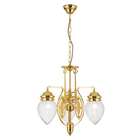  Csillár OR 1440-3 gold-411 klar-Schliff BUDAPEST 202249