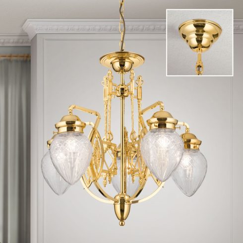 Orion Csillár OR 1440-5 gold-411 klar-Schliff BUDAPEST 202256