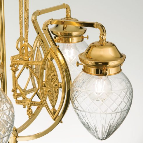 Orion Csillár OR 1440-5 gold-411 klar-Schliff BUDAPEST 202256