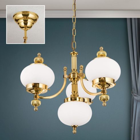 Orion Csillár OR 1319-3+1 MS-328 opal matt WIENER NOSTALGIE 204991