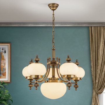   Orion Csillár OR 1319-5+1 Patina-328, 329 champ matt WIENER NOSTALGIE 205066