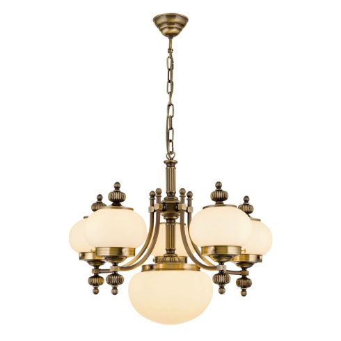 Orion Csillár OR 1319-5+1 Patina-328, 329 champ matt WIENER NOSTALGIE 205066