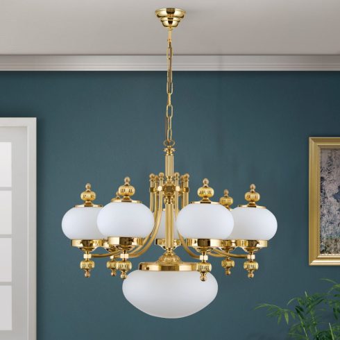 Orion Csillár OR 1319-7+1 MS-328, 330 opal matt WIENER NOSTALGIE 205080