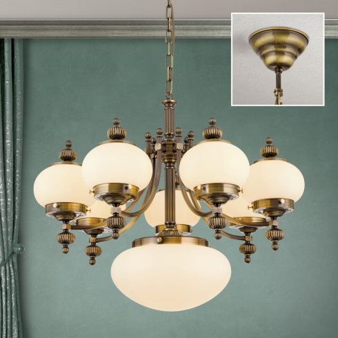 Orion Csillár OR 1319-7+1 Patina-328, 330 champ matt WIENER NOSTALGIE 205097