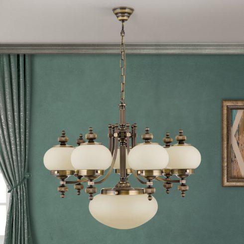 Orion Csillár OR 1319-7+1 Patina-328, 330 champ matt WIENER NOSTALGIE 205097