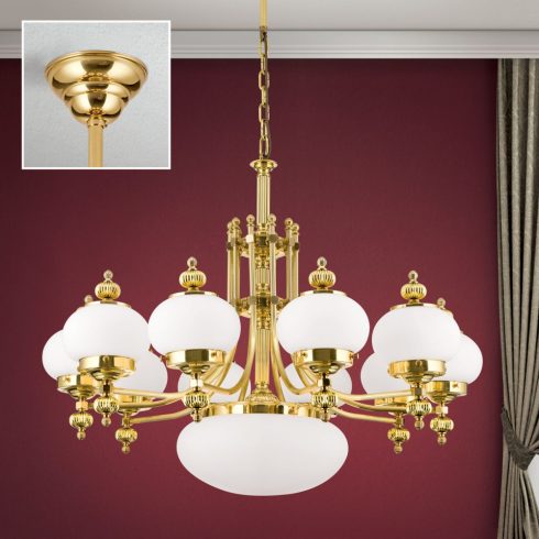 Orion Csillár OR 1319-10+1 MS-328, 337 opal matt WIENER NOSTALGIE 205110