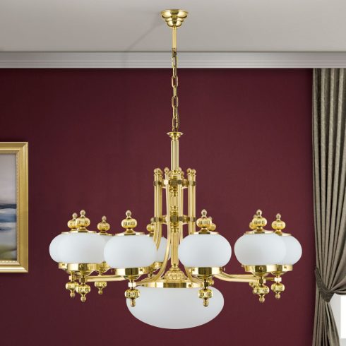 Orion Csillár OR 1319-10+1 MS-328, 337 opal matt WIENER NOSTALGIE 205110