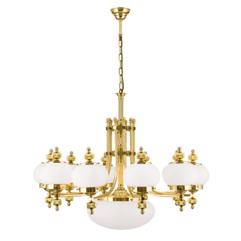 Orion Csillár OR 1319-10+1 MS-328, 337 opal matt WIENER NOSTALGIE 205110