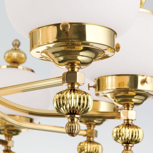 Orion Csillár OR 1319-10+1 MS-328, 337 opal matt WIENER NOSTALGIE 205110