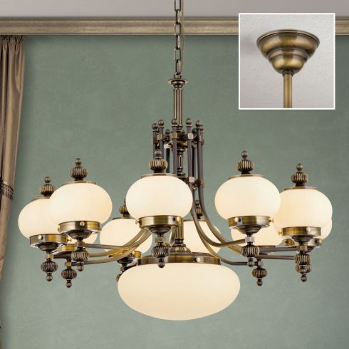 Orion Csillár OR 1319-10+1 Patina-328, 337 champ matt WIENER NOSTALGIE 205127