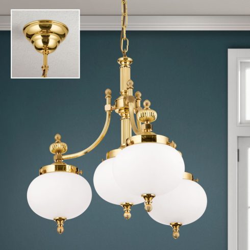 Orion Csillár OR 1320-3+1 MS-328 opal matt WIENER NOSTALGIE 205301