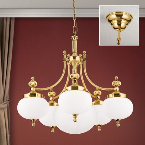 Orion Csillár OR 1320-5+1 MS-328, 329 opal matt WIENER NOSTALGIE 205363