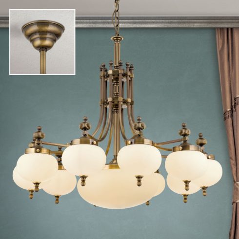 Orion Csillár OR 1320-10+1 Patina-328, 337 champ matt WIENER NOSTALGIE 205431