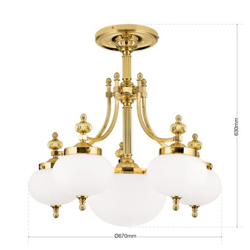 Orion OR 1321-5+1 MS-328, 329 opal matt WIENER NOSTALGIE 205929