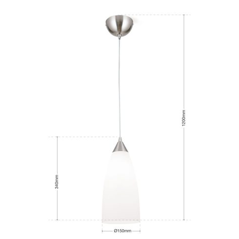 Orion Függeszték OR6-1545-1 satin-Alaska CONE 224890