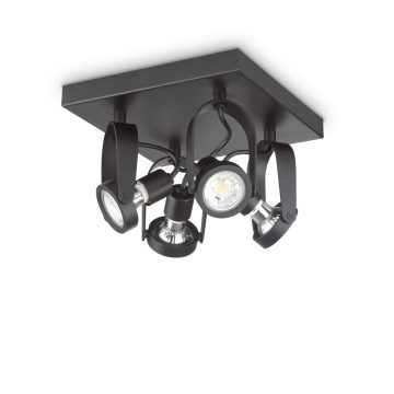   Ideal Lux Mennyezeti lámpa GLIM COMPACT PL4 SQUARE NERO 229621