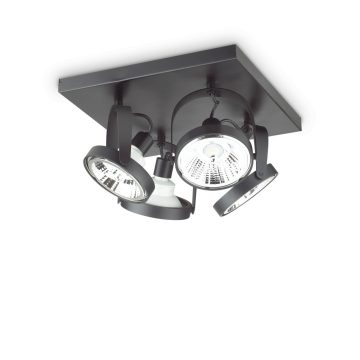Ideal Lux Mennyezeti lámpa GLIM PL4 SQUARE NERO 229645