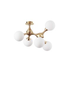 Ideal Lux Mennyezeti lámpa NODI PL5 OTTONE SATINATO 241050
