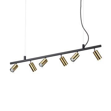 Ideal Lux Függeszték DYNAMITE SP6 OTTONE SATINATO 244648
