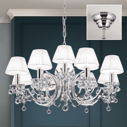 Orion Csillár OR 2144-8+4 chrom-4469 weiß KRISTALLDESIGN 255009