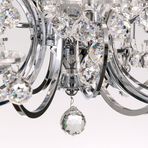 Orion Csillár OR 2144-8+4 chrom-4469 weiß KRISTALLDESIGN 255009