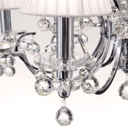 Orion Csillár OR 2144-8+4 chrom-4469 weiß KRISTALLDESIGN 255009