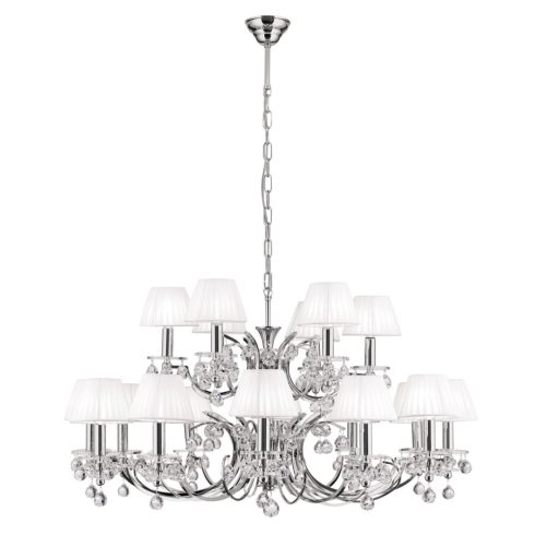 Orion Csillár OR 2144-12+6 chrom-4469 weiß KRISTALLDESIGN 255054