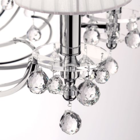 Orion Csillár OR 2144-12+6 chrom-4469 weiß KRISTALLDESIGN 255054