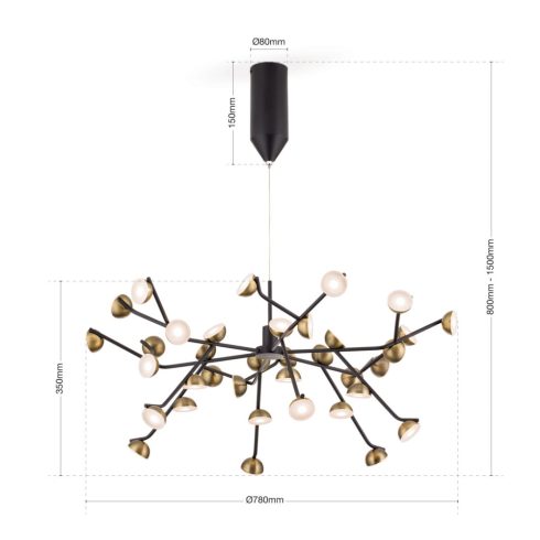 Orion Csillár OR 1733-36 BLOSSOM 262175