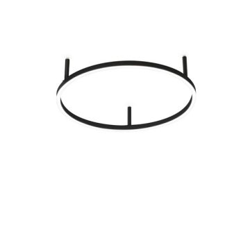   Ideal Lux Mennyezeti lámpa ORACLE SLIM PL D050 ROUND BK 3000K 265988