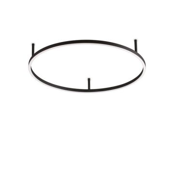   Ideal Lux Mennyezeti lámpa ORACLE SLIM PL D070 ROUND BK 3000K 266008