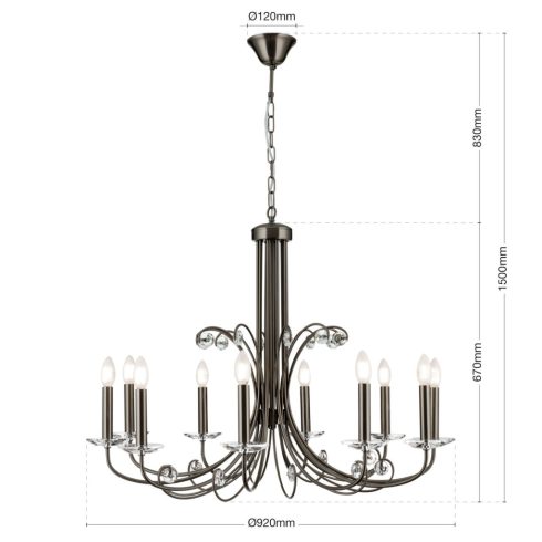 Orion Csillár OR 1842-10 dark-nickel ARIANE 276905