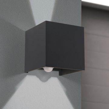   Orion Kültéri fali lámpa OR 11-1314 anthrazit-Sensor CUBE-S 277162